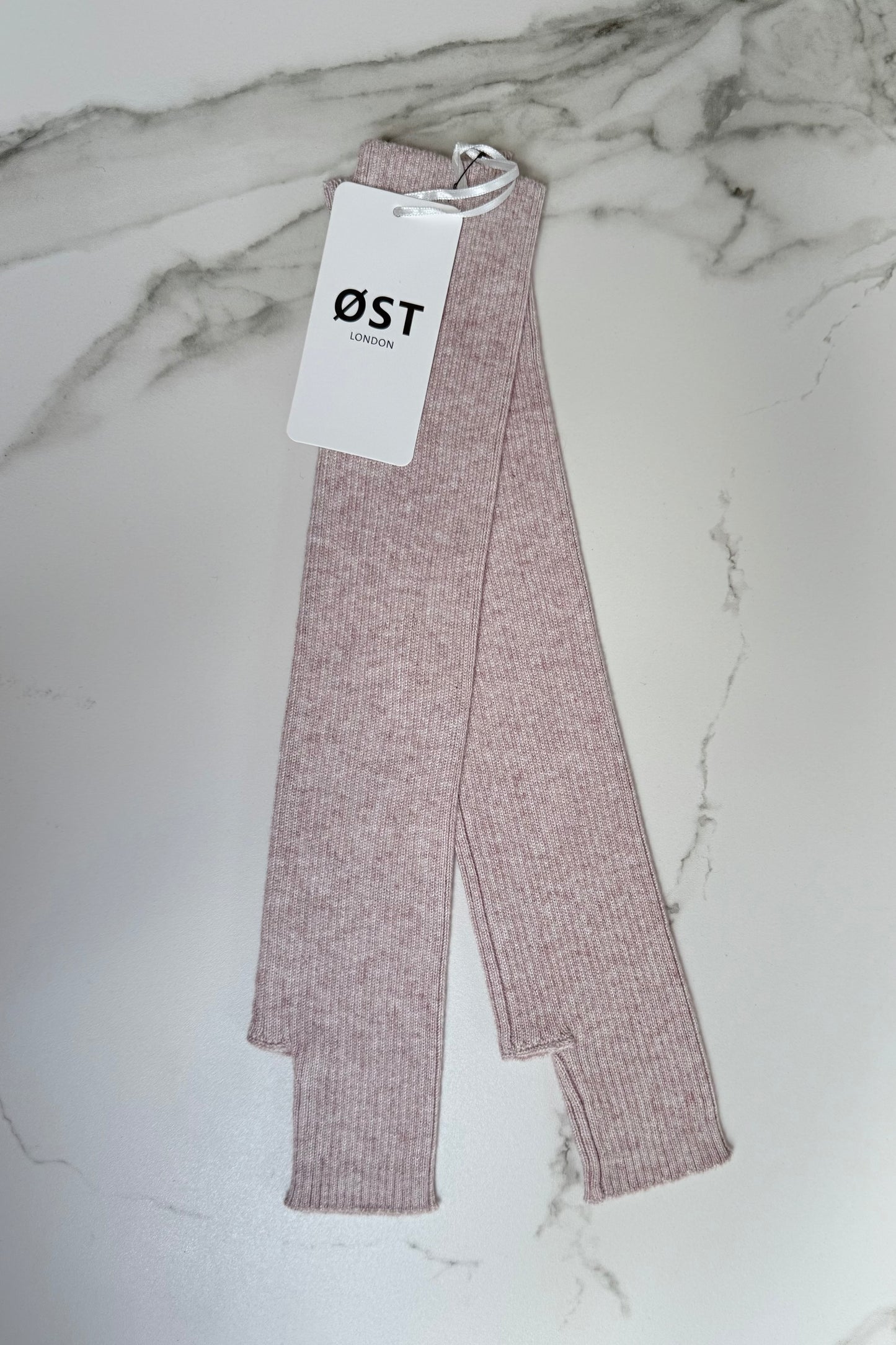 Thyra Long Chasmere Mittens -Rosa