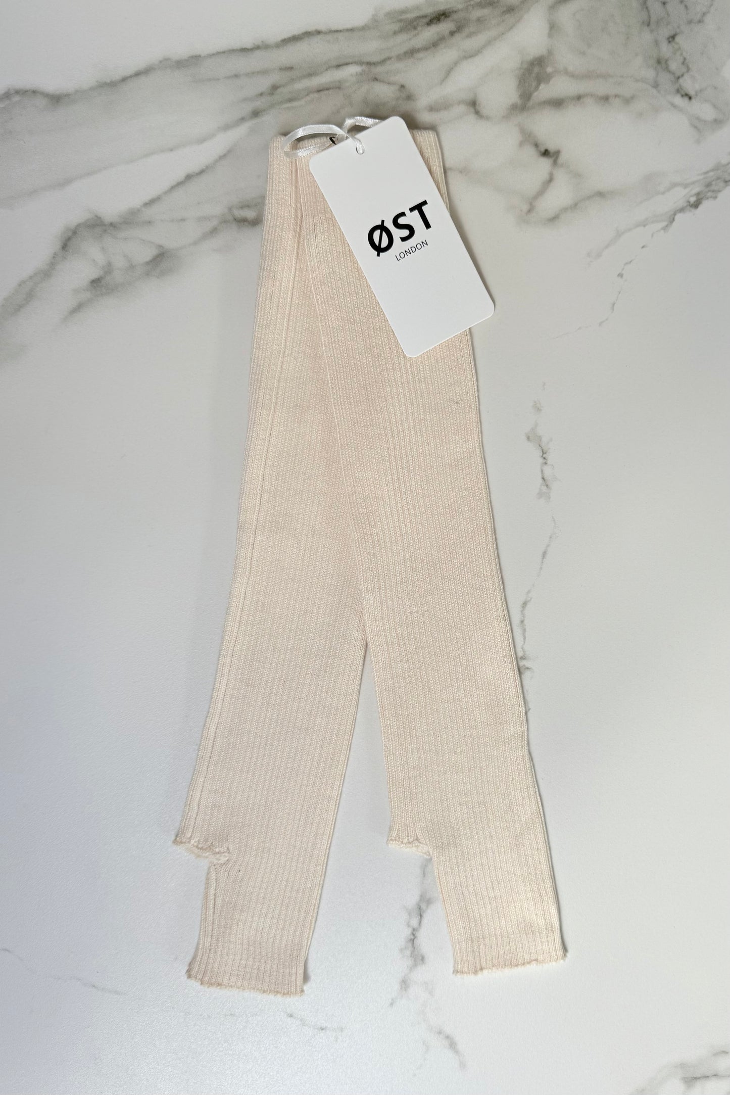 Thyra Long Chasmere Mittens-Cream