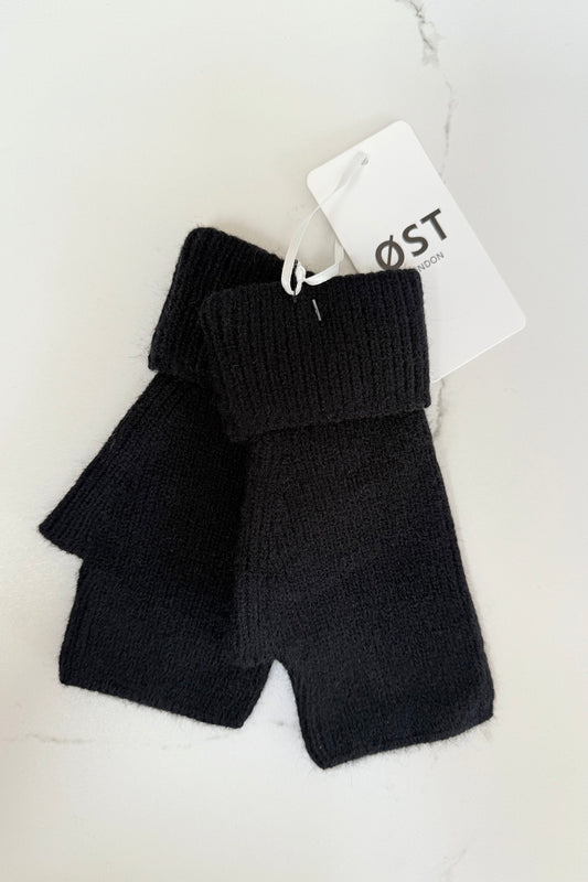Ellen Wool Mittens -Black