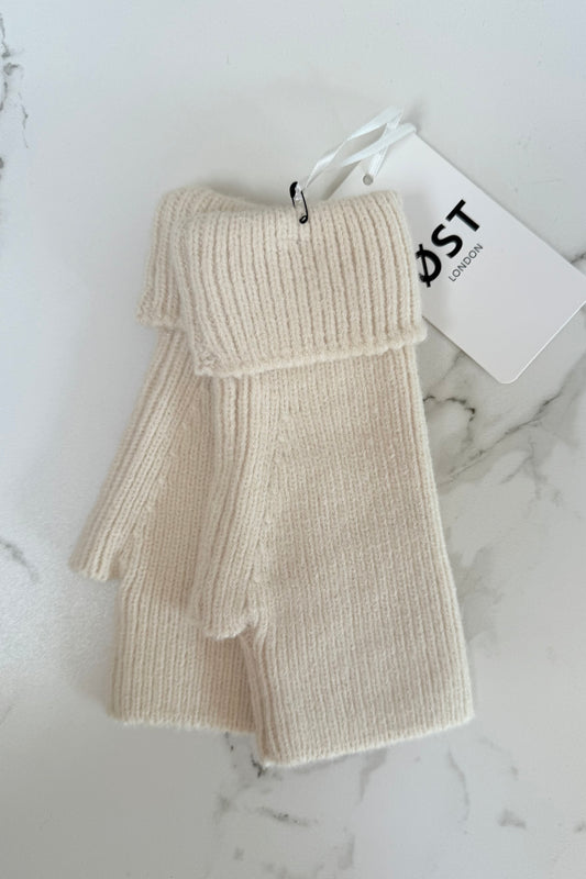 Ellen Wool Mittens -Cream