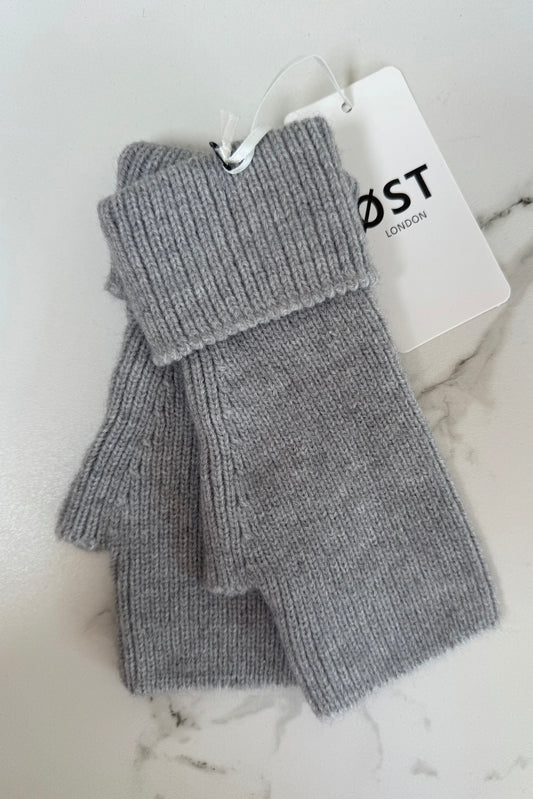 Ellen Wool Mittens -Grey