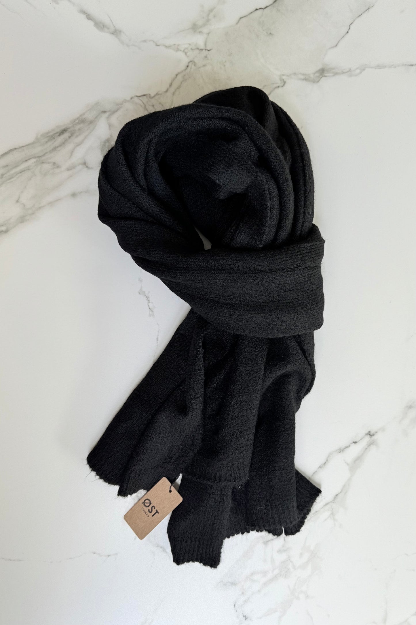Copenhagen Wool Scarf -Black