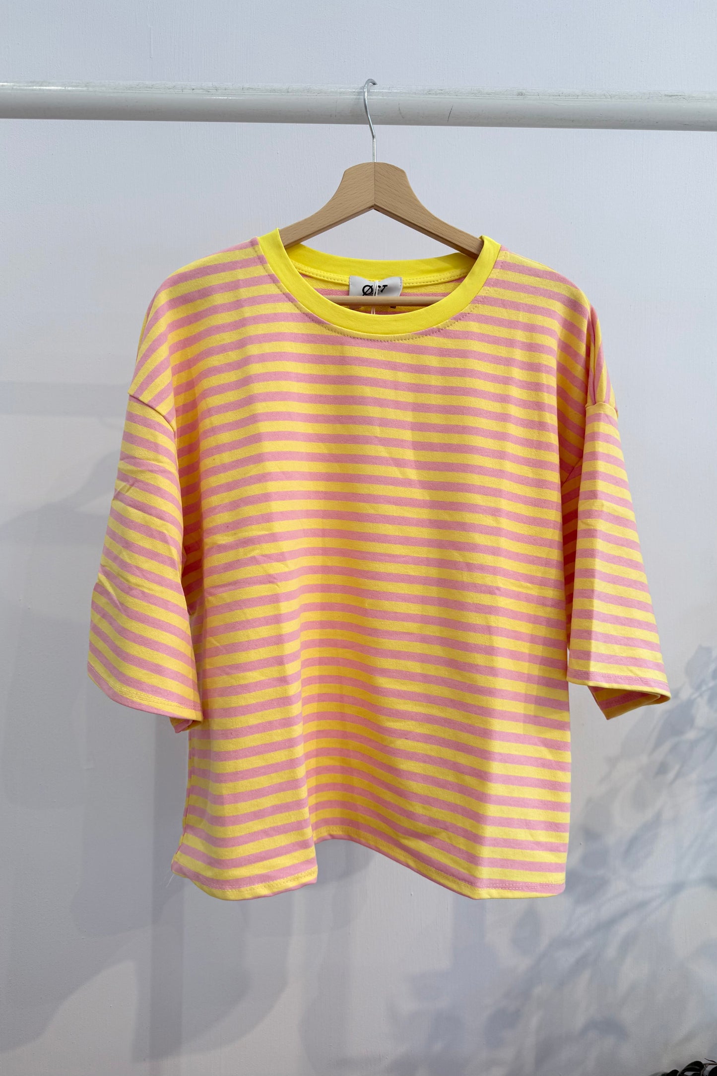 Else Striped Tee -Pink/Yellow - Øst London
