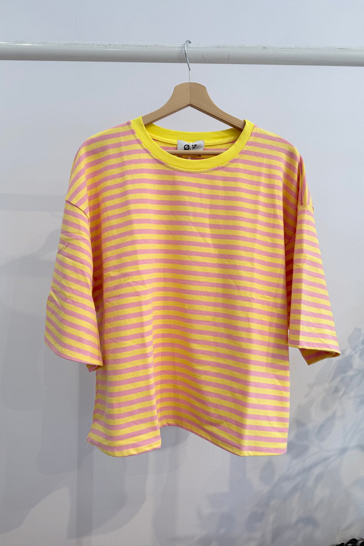 Else Striped Tee -Pink/Yellow - Øst London