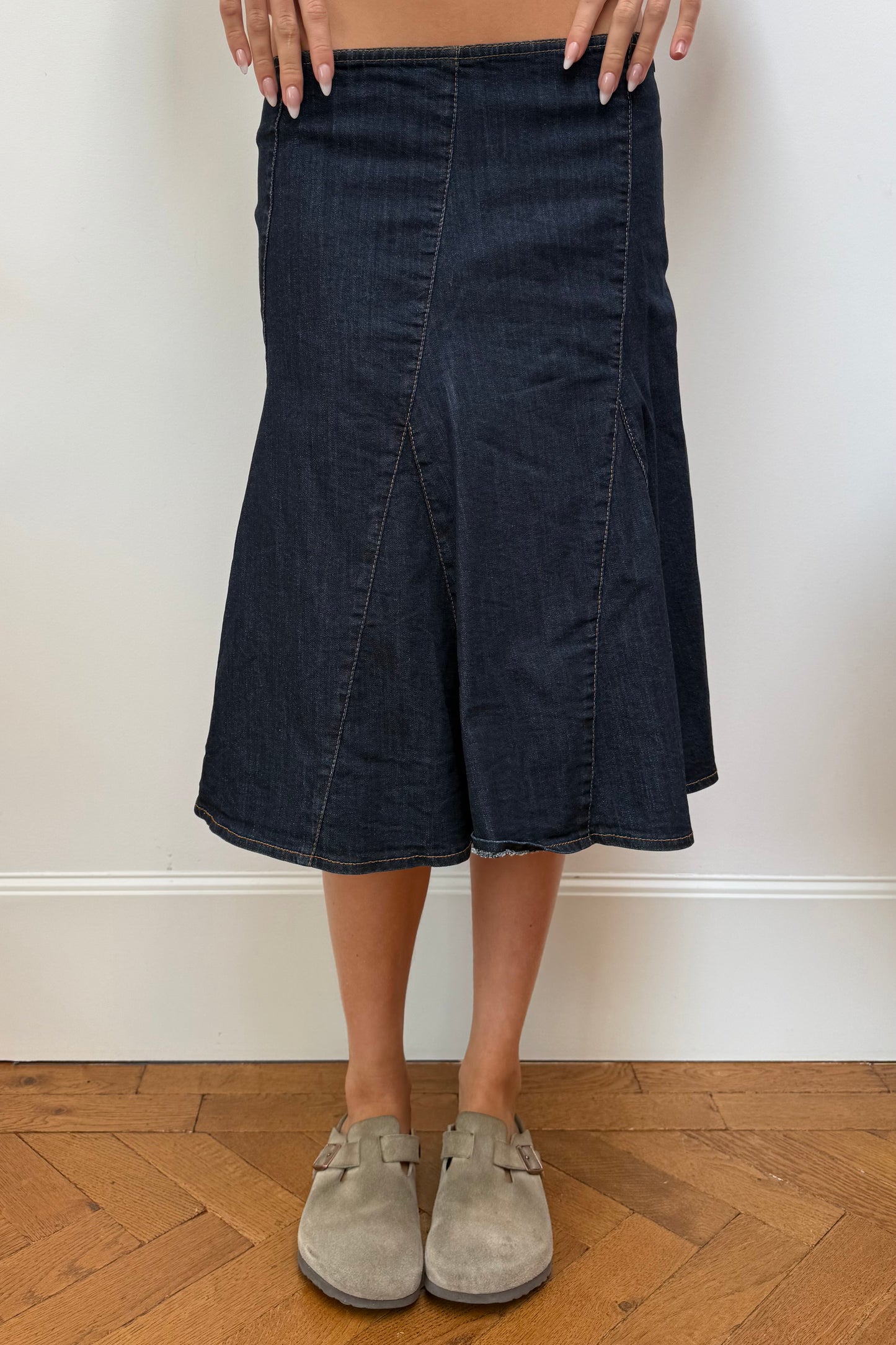 Laura Skirt -Dark Denim