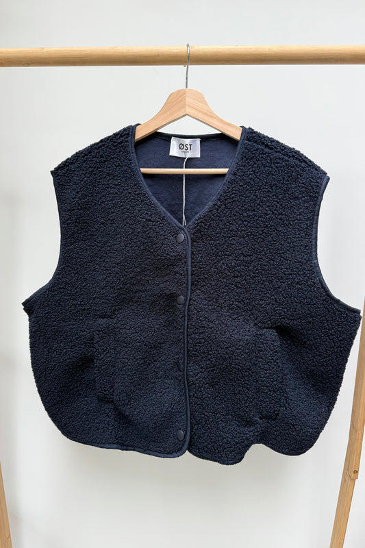 Kirsten Sleveless Jacket -Navy