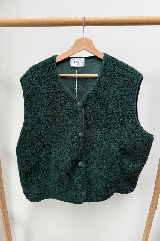 Kirsten Sleveless Jacket -Green