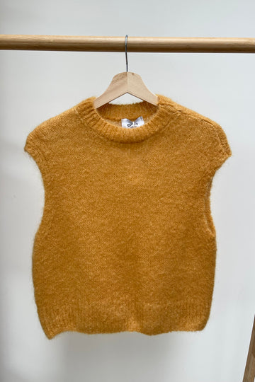 Monika Cropped Mohair Vest