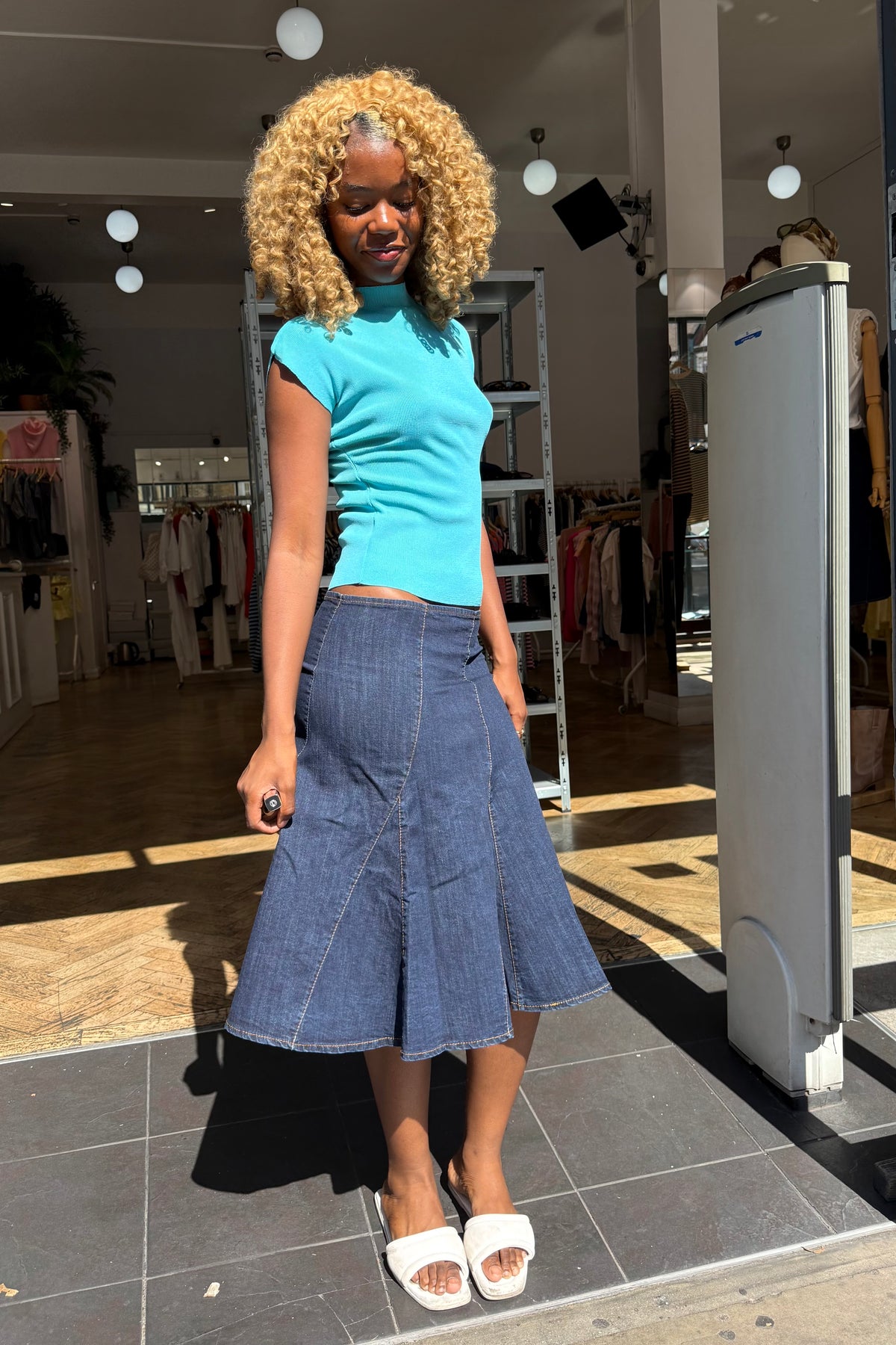 Søs Sleveless Top -Turquoise - Øst London
