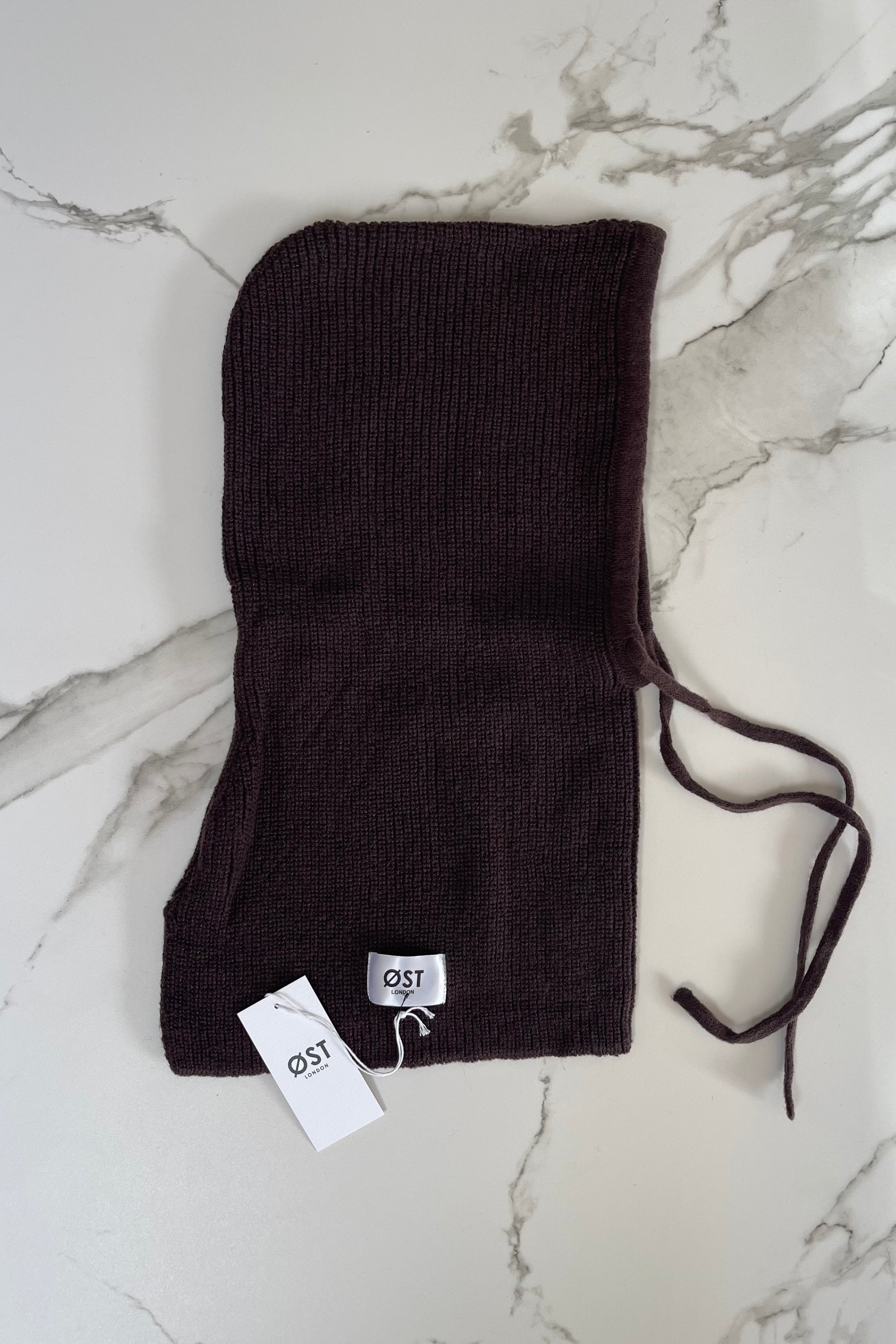 cashmere balaclava Hood Brown