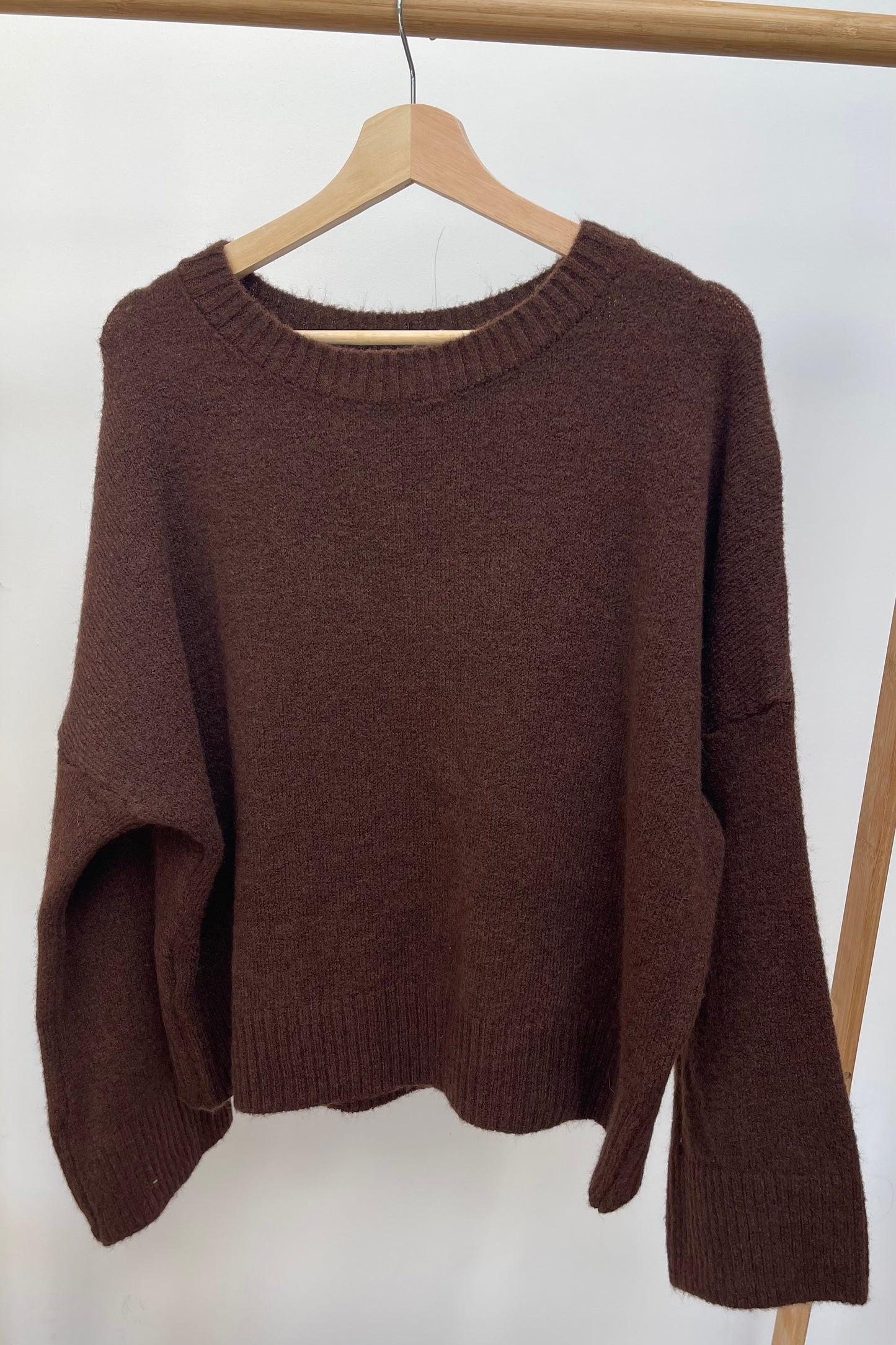 Laura Knitted Jumper -Brown