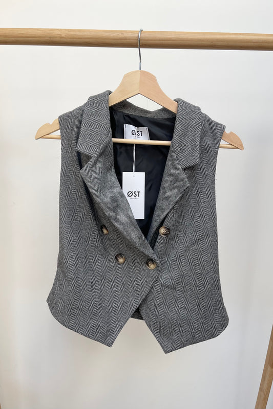 Tailored Herringbone Waistcoat