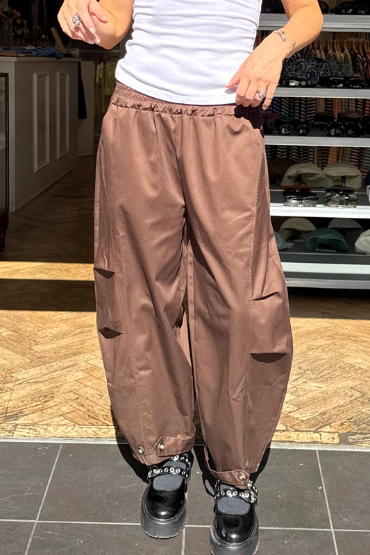 Elina Fatigue Trouser -Dark Brown - Øst London