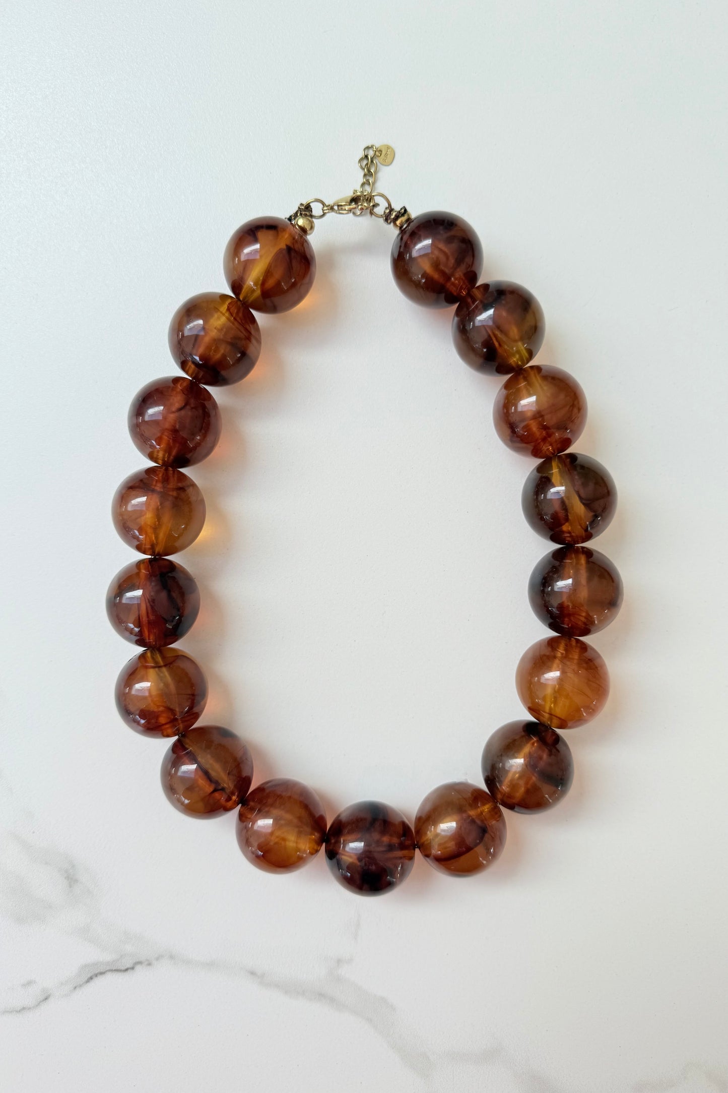Filippa Statement Necklace -Brown