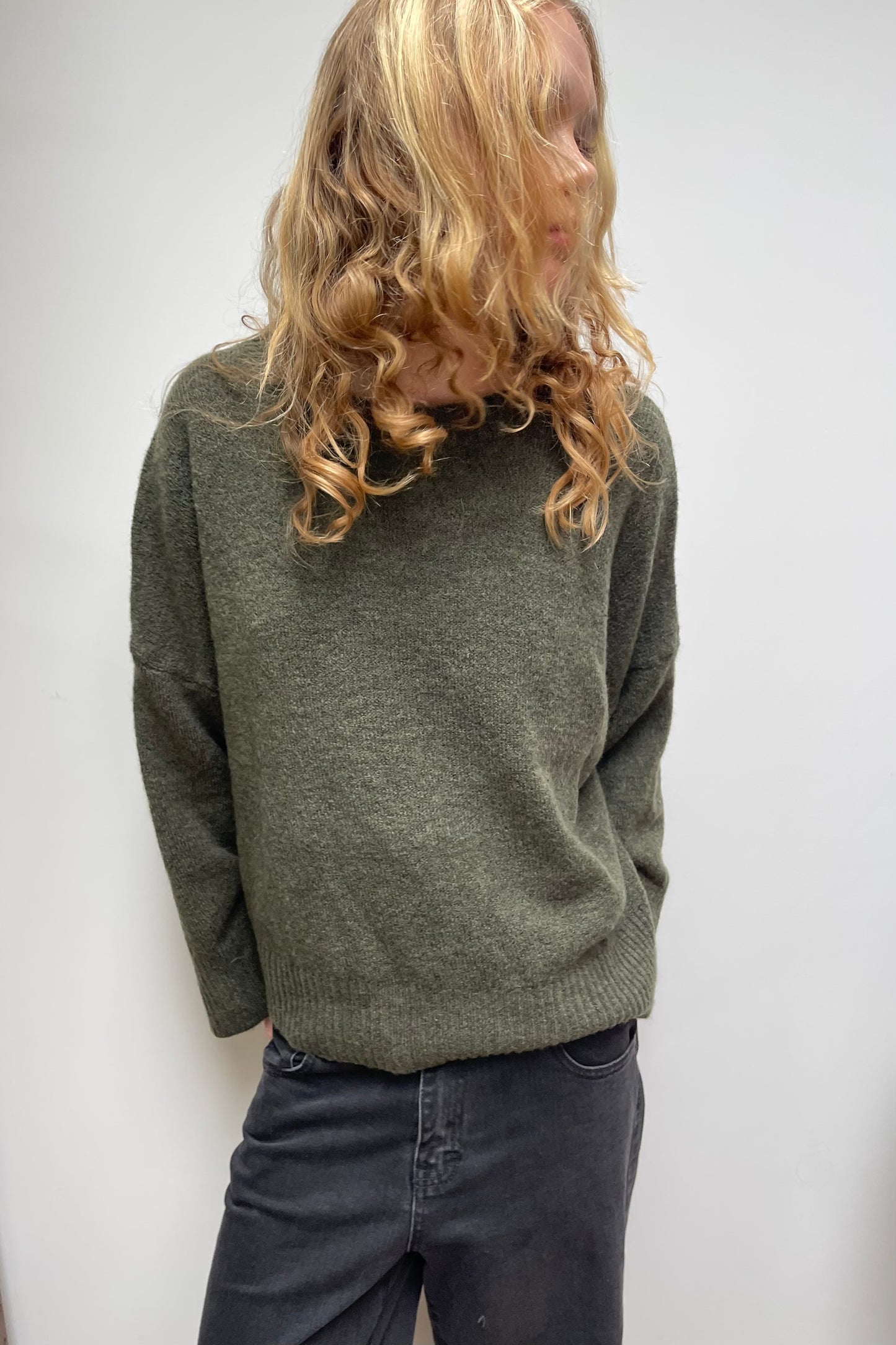 Laura Knitted Jumper -Khaki