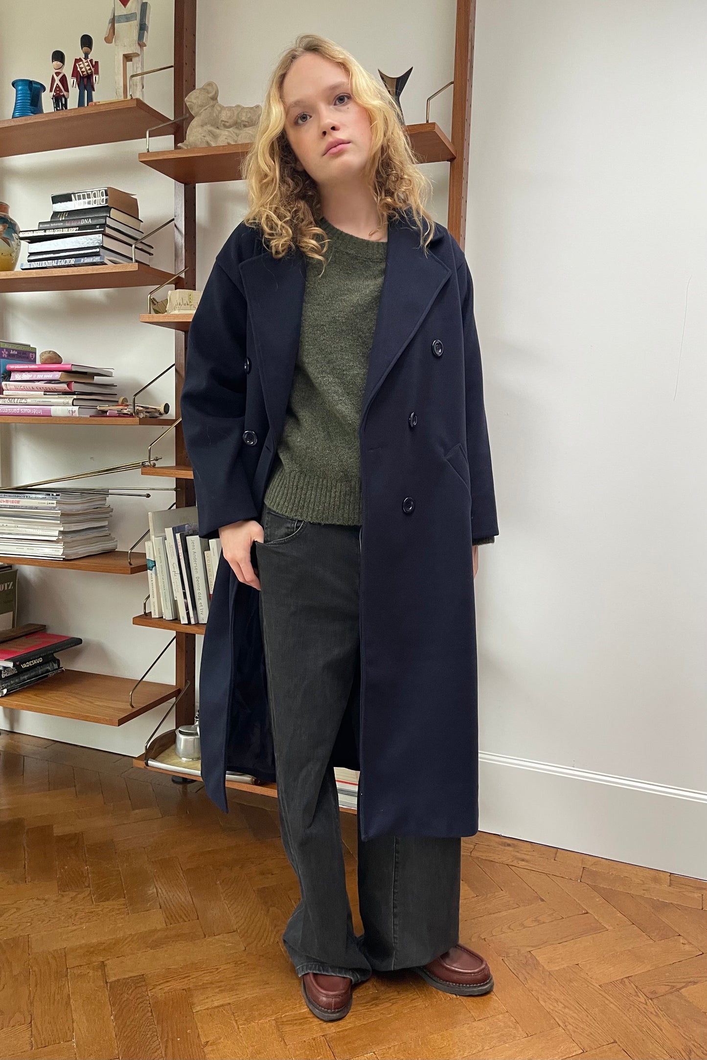 Amalie Coat -Navy