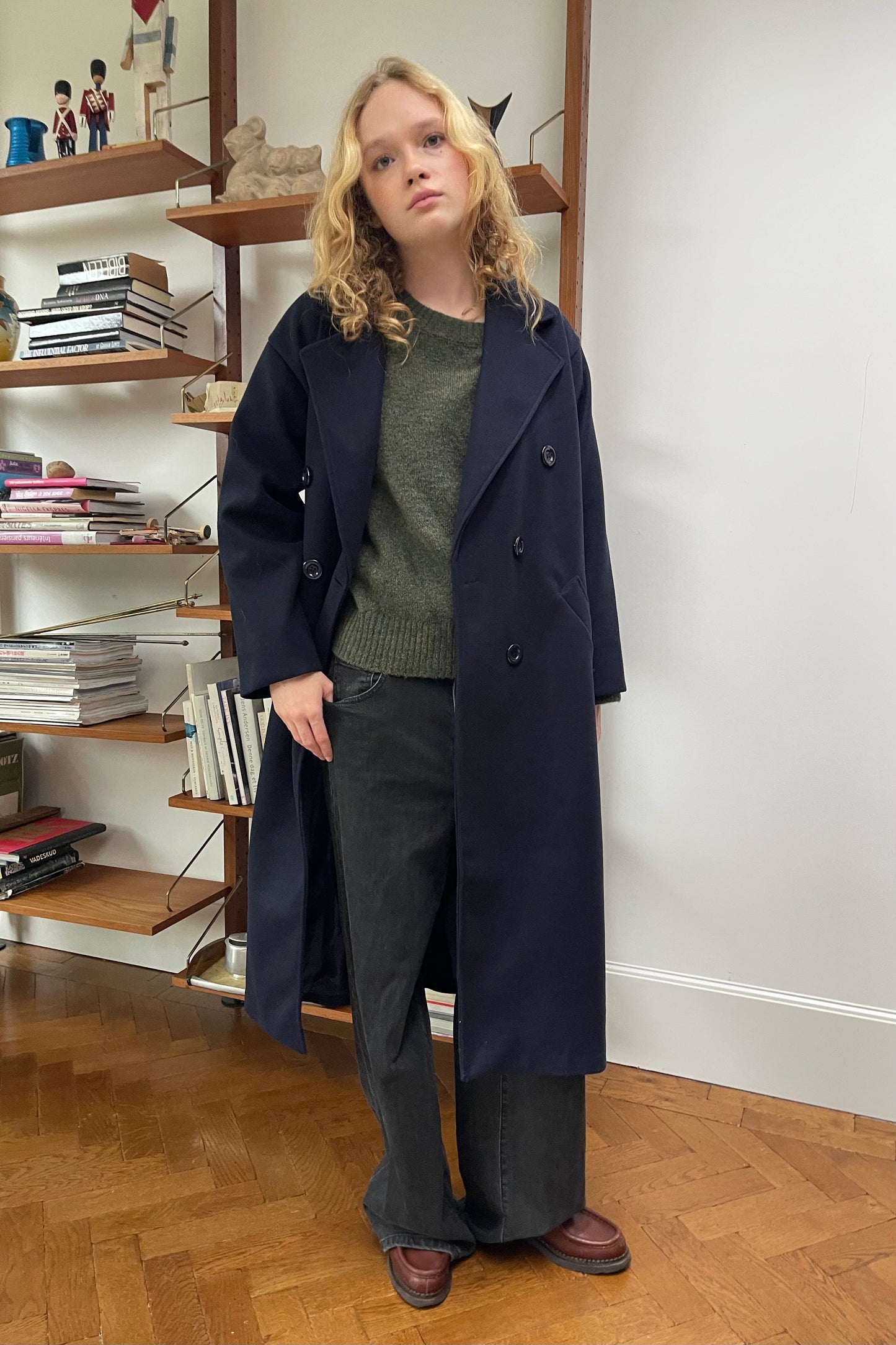 Amalie Coat -Navy