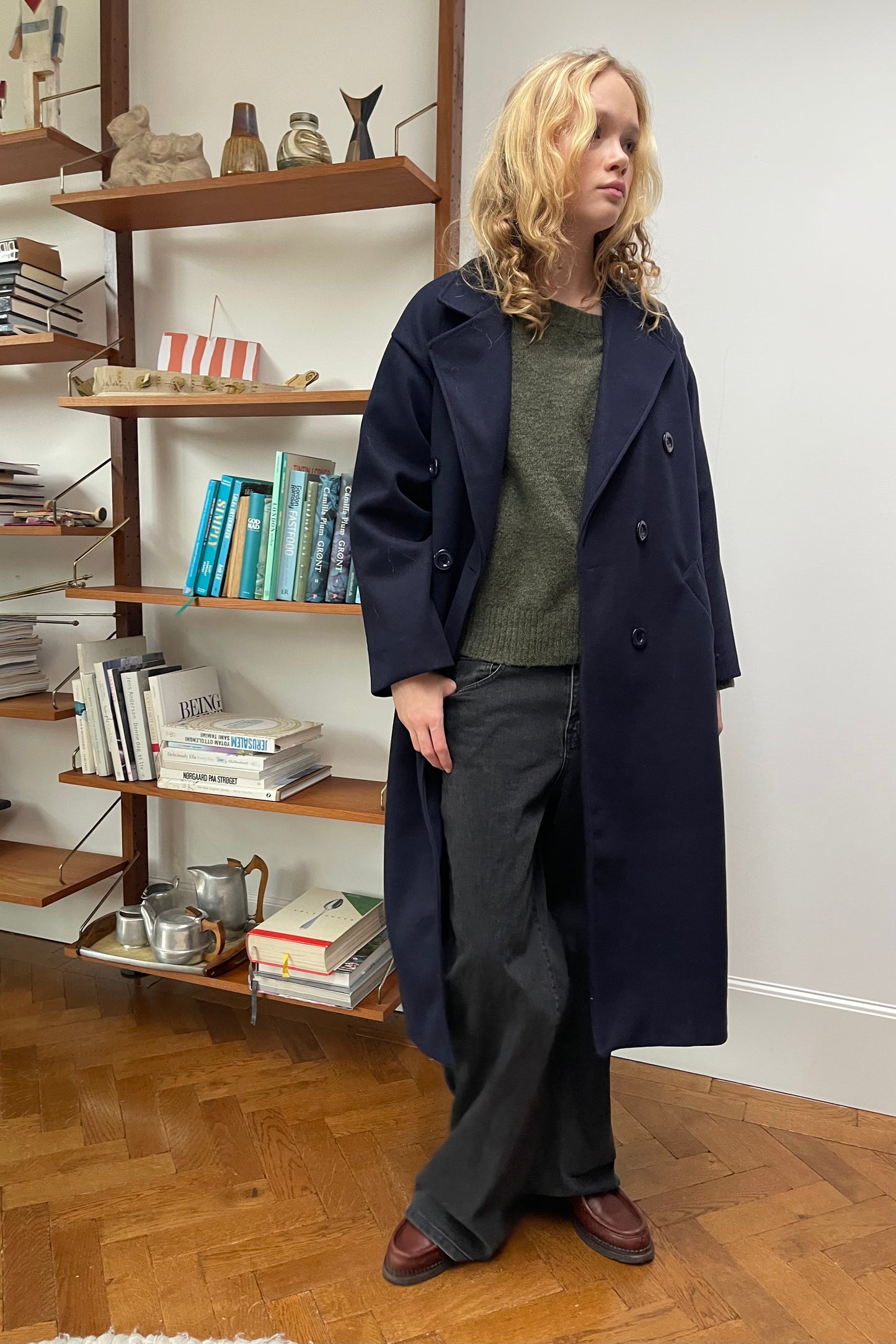 Amalie Coat -Navy