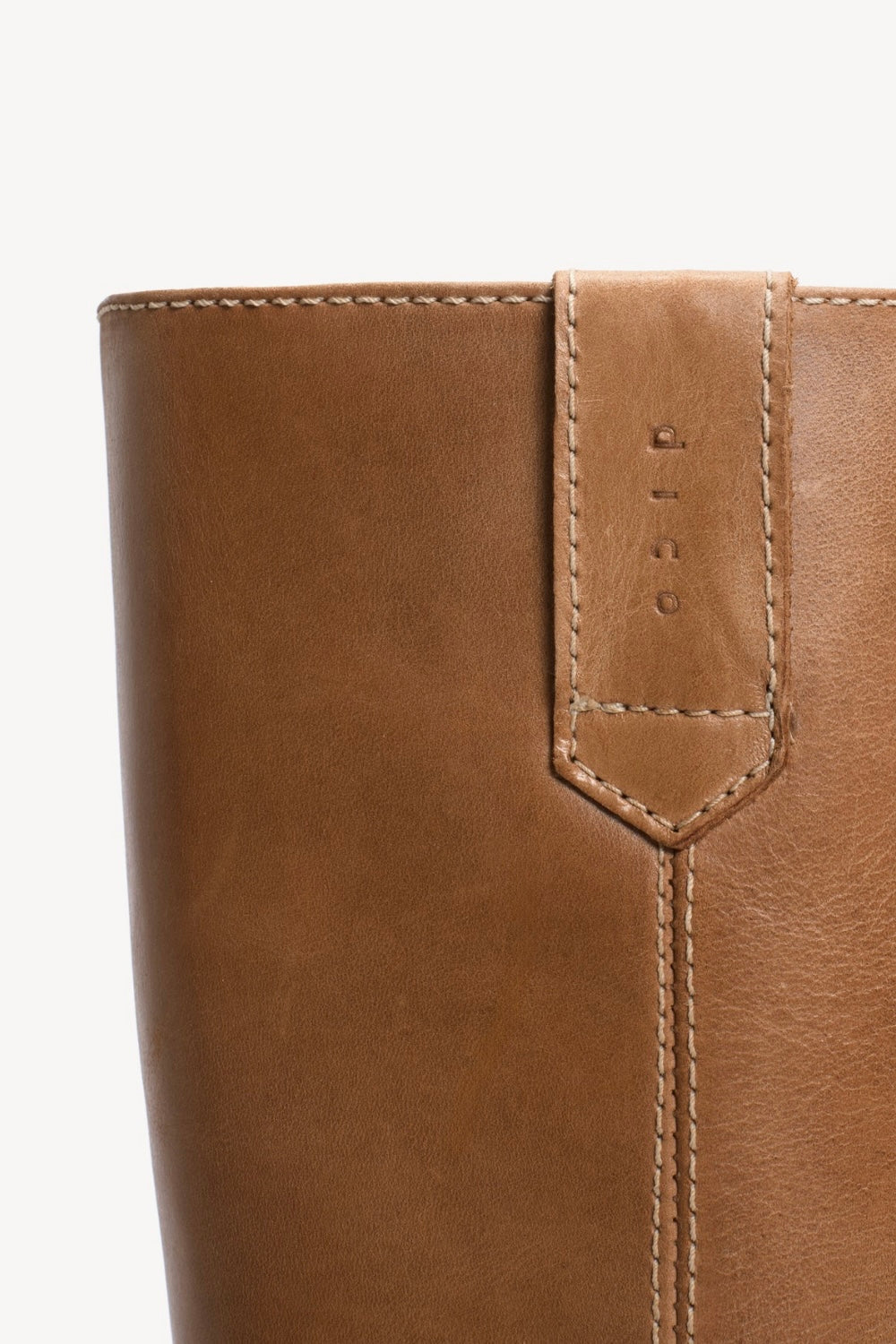 Ann Gaucho Boot in Dark Tan Escovado Leather