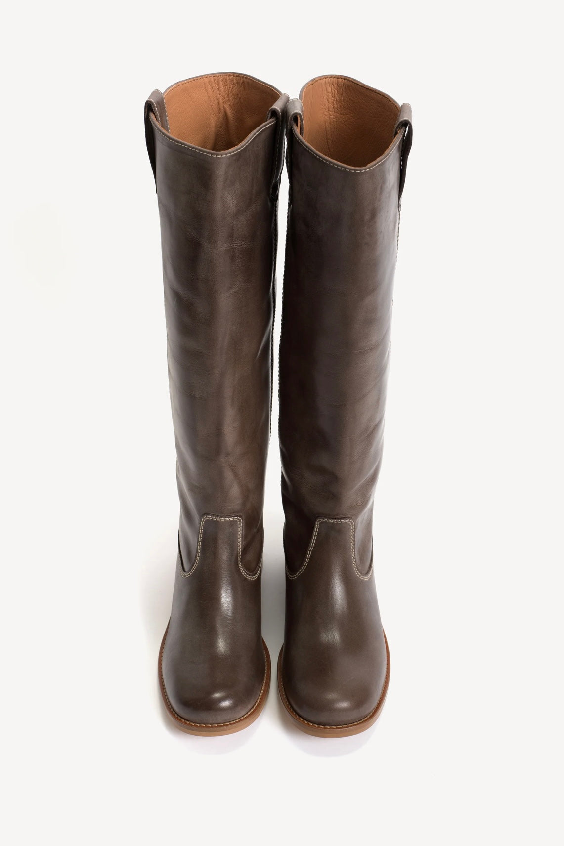 Ann Gaucho Boot Brown Escovado Leather