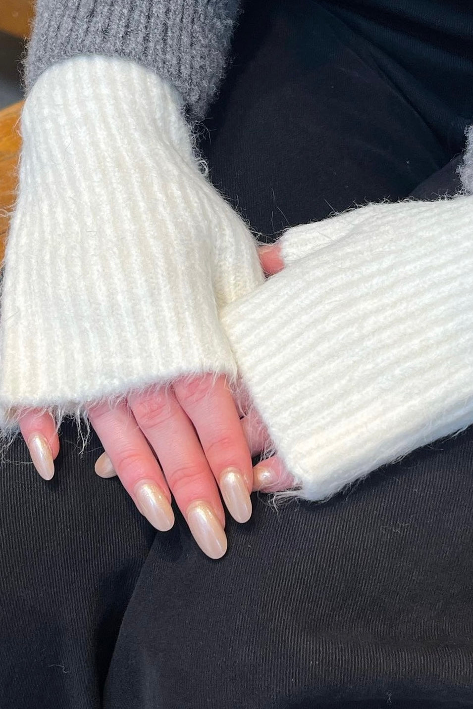 wool mittens fingerless gloves