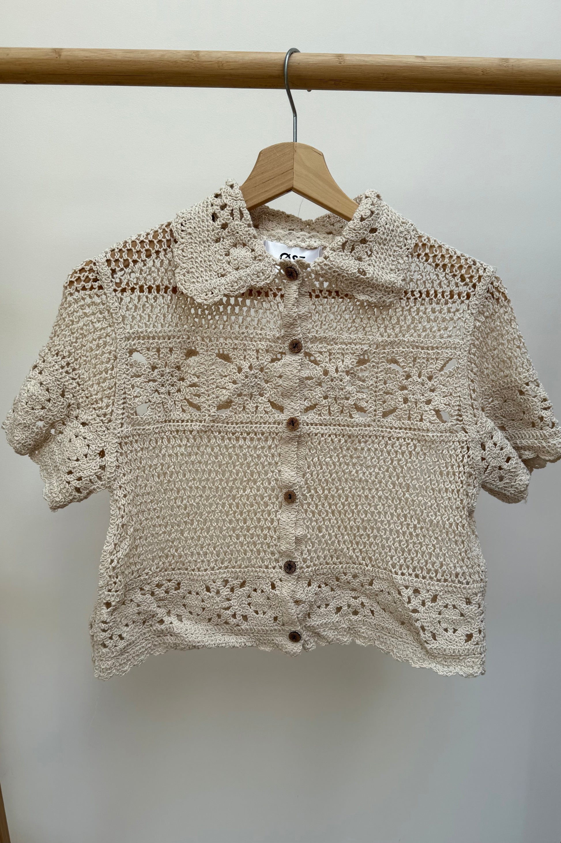 Crochet shirt blouse