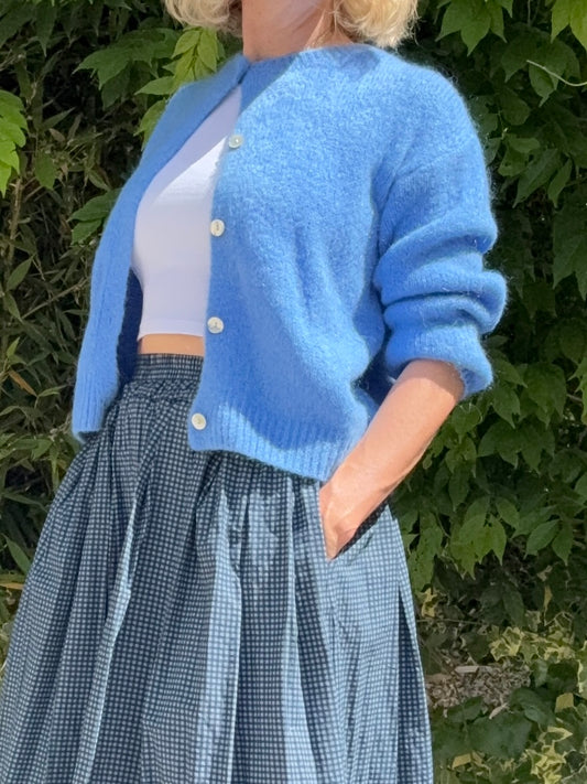 Josefine Mohair Cardigan -Cornflower Blue