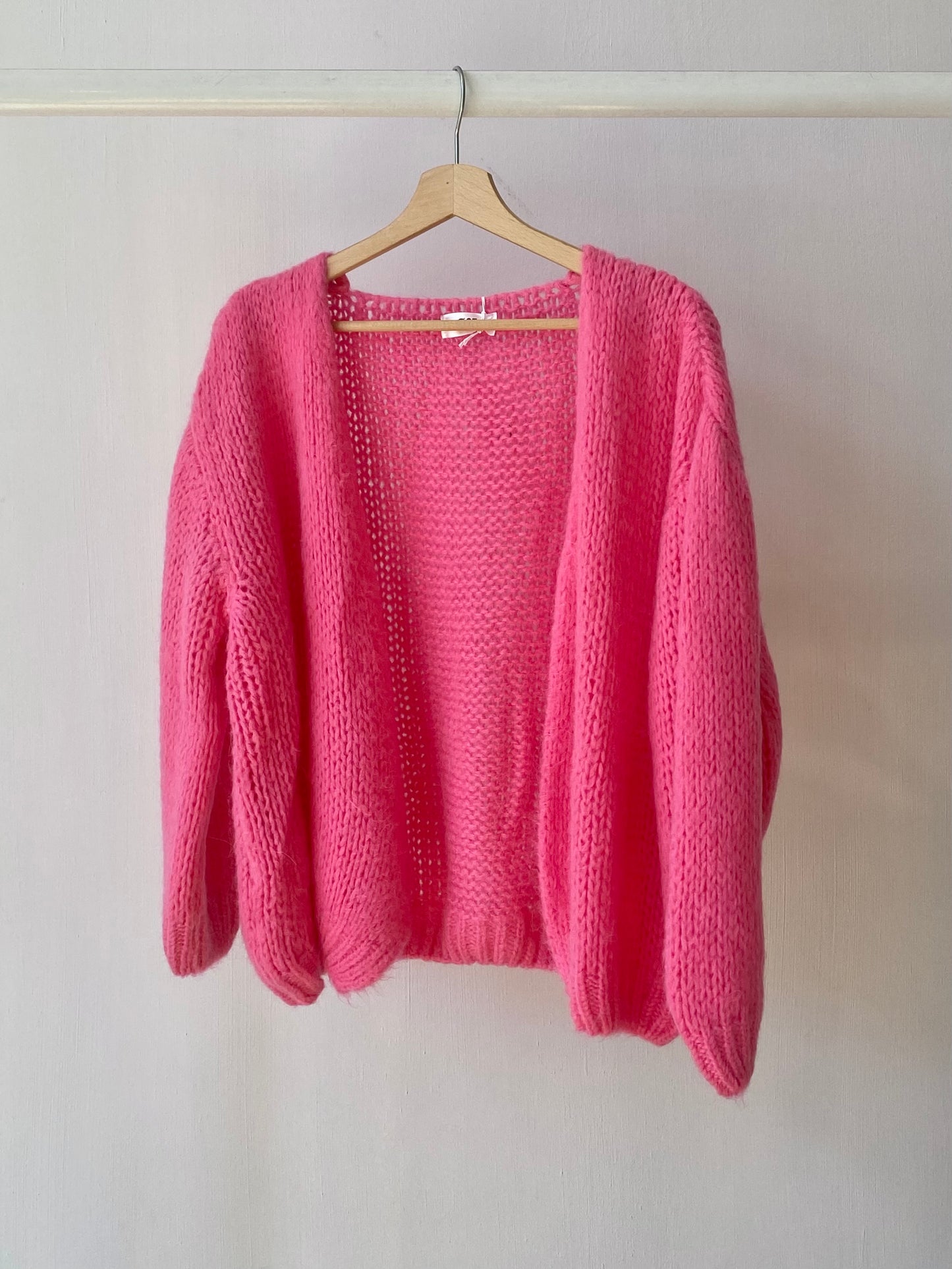 mohair cardigan Pink