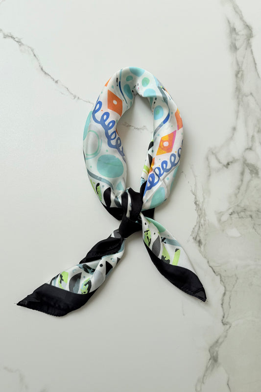 Vilja Scarf -Black Multi