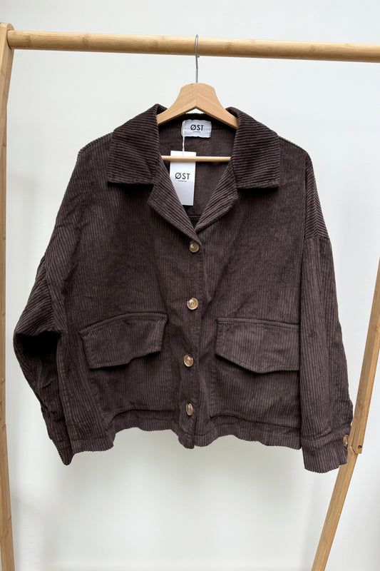Janne Corduroy Jacket -Chocolate