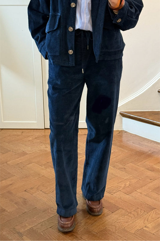 Anette Corduroy Trousers -Navy