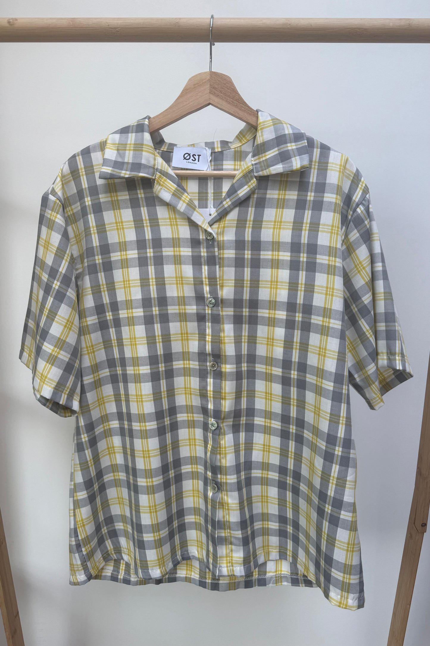 Lily Shirt and Shorts Set -Yellow Grey