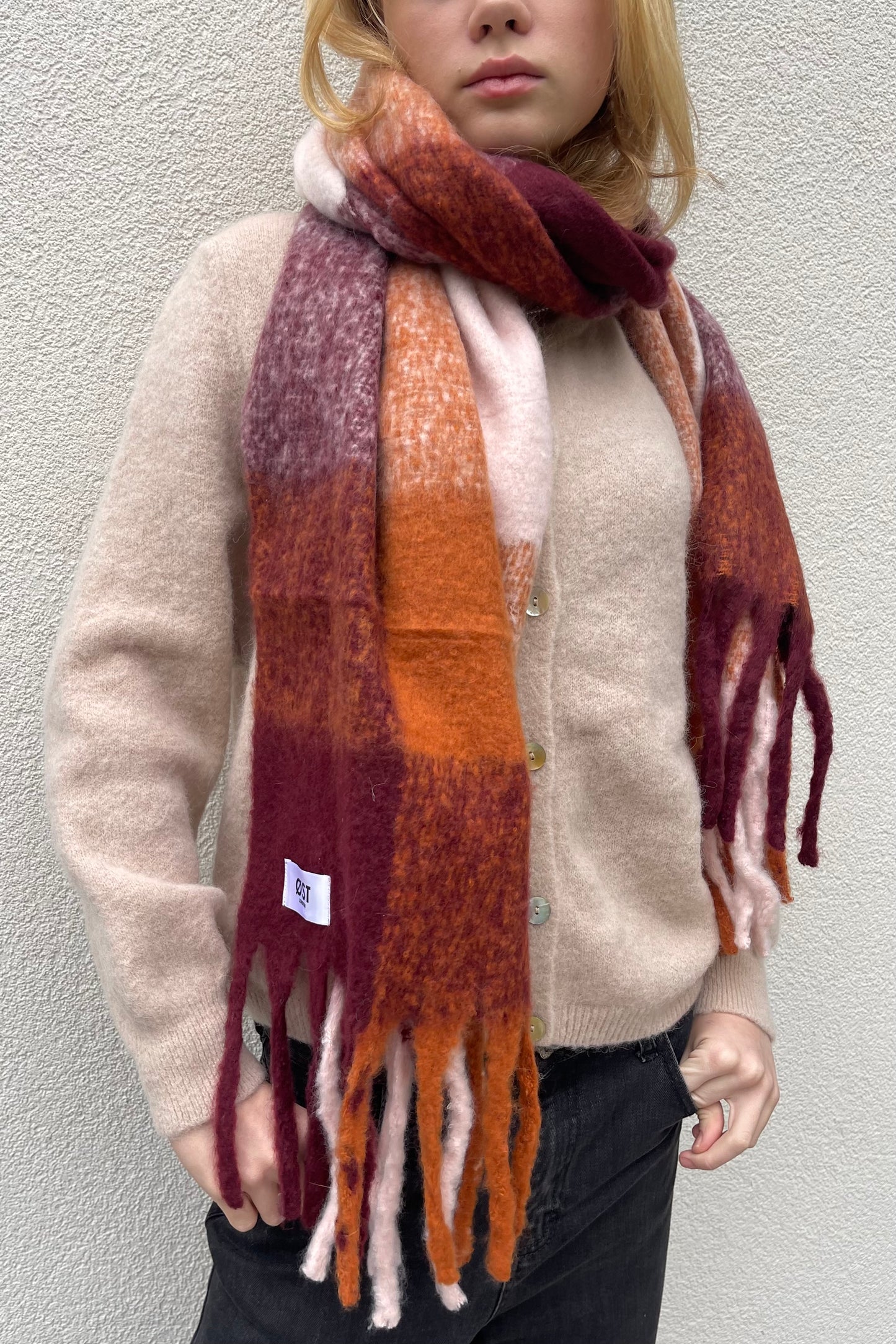 warm big soft winter scarf