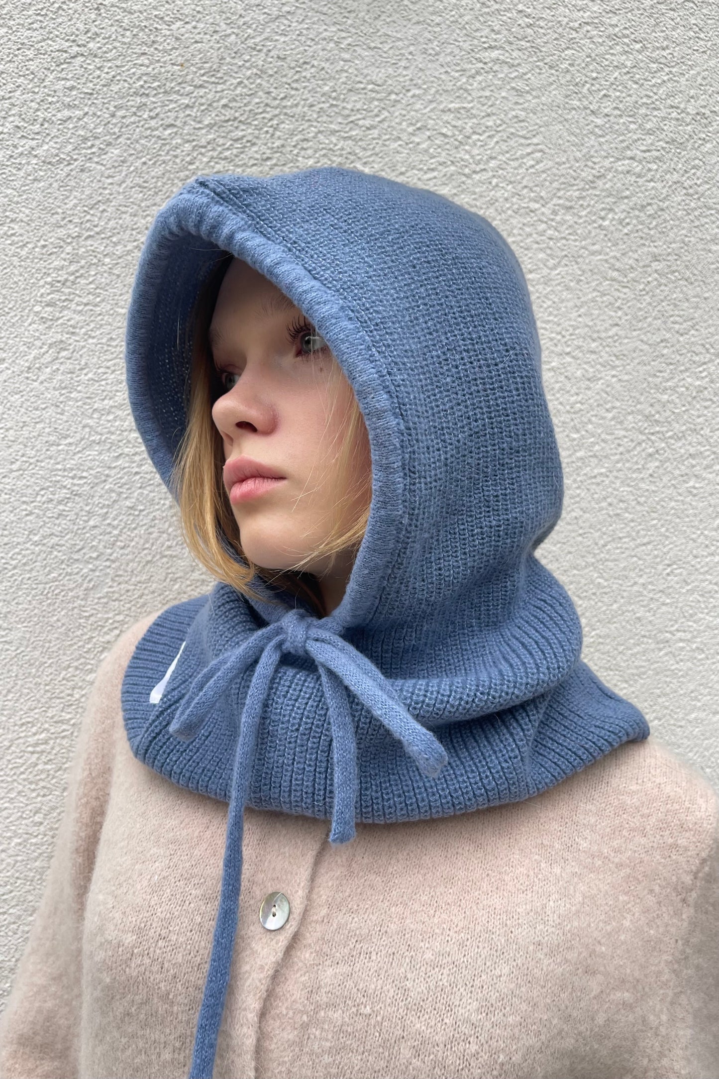 cashmere balaclava Blue