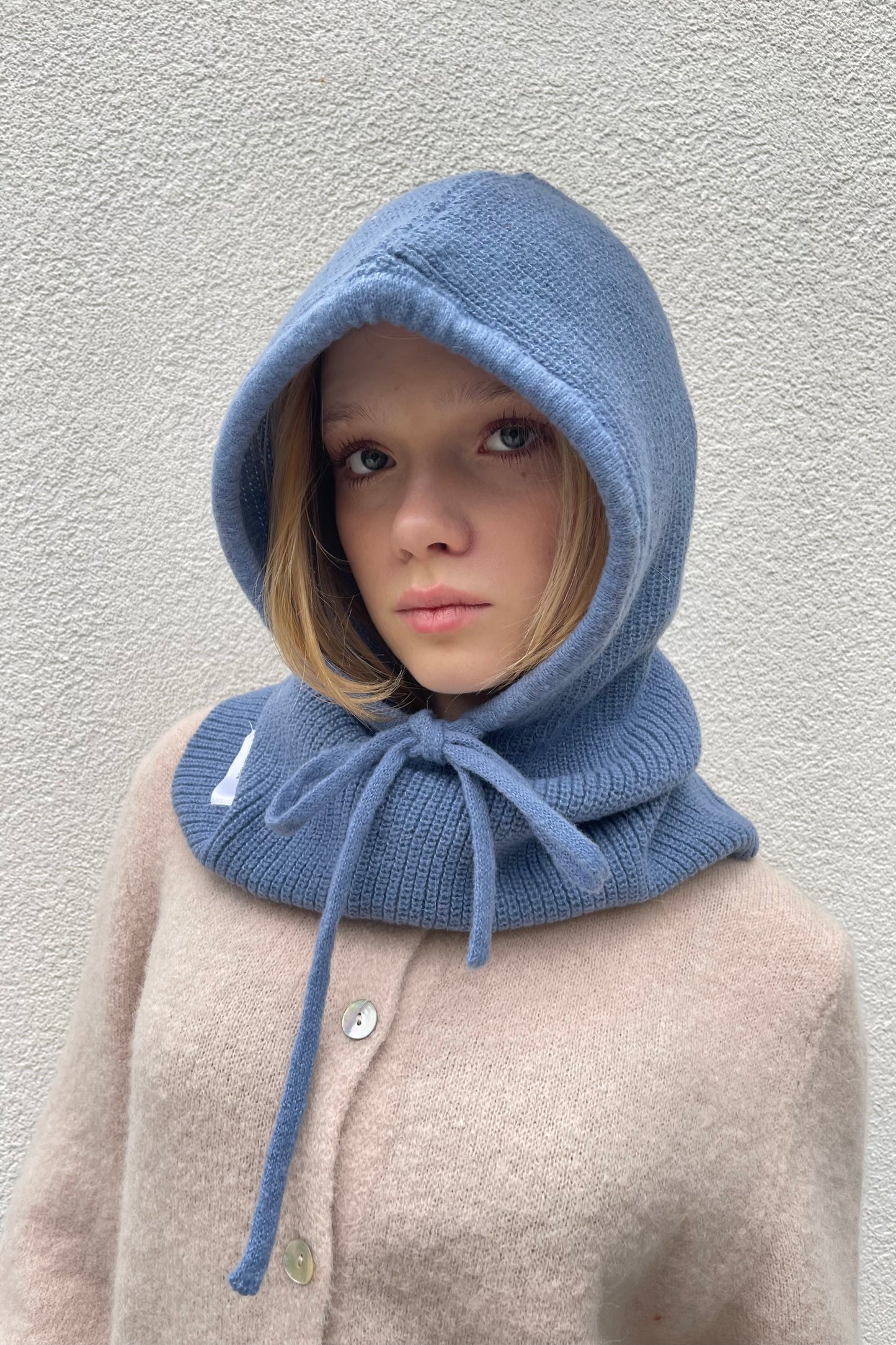 cashmere balaclava Blue