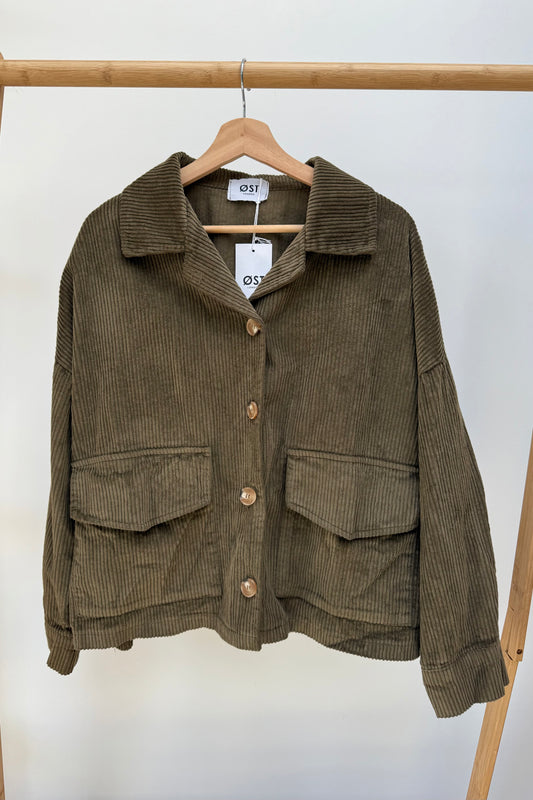 Janne Corduroy Jacket -Green