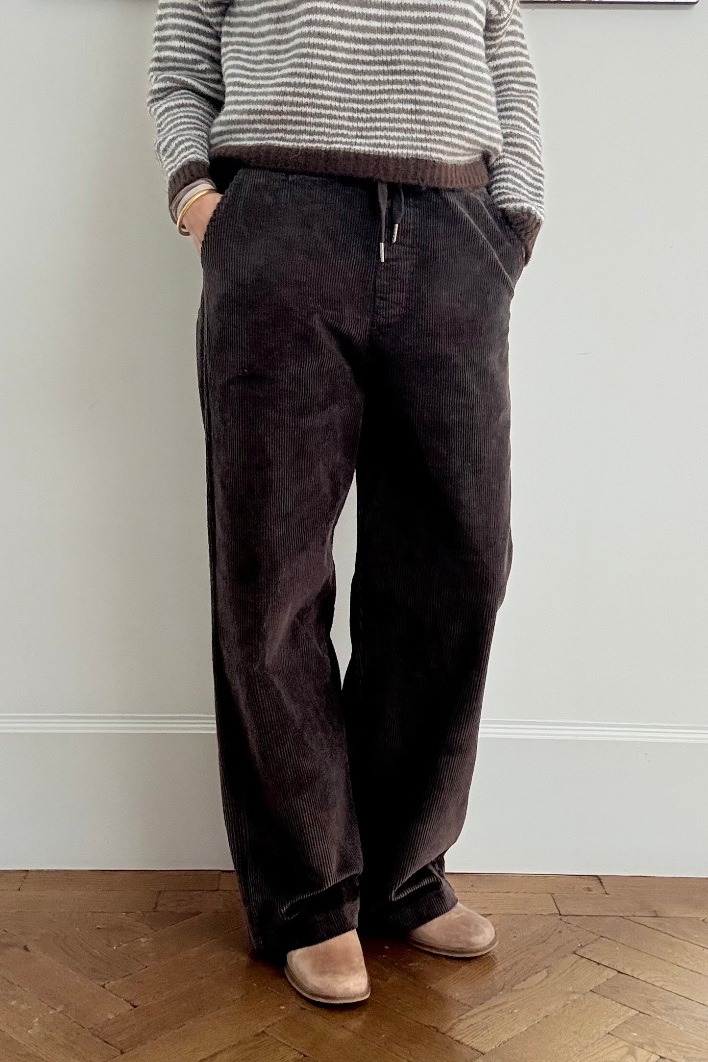 Anette Corduroy Trousers -Chocolate