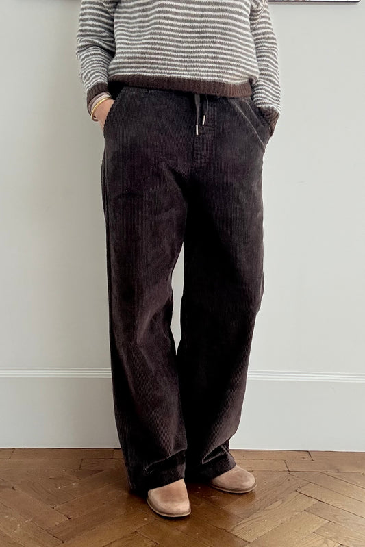 Anette Corduroy Trousers -Chocolate