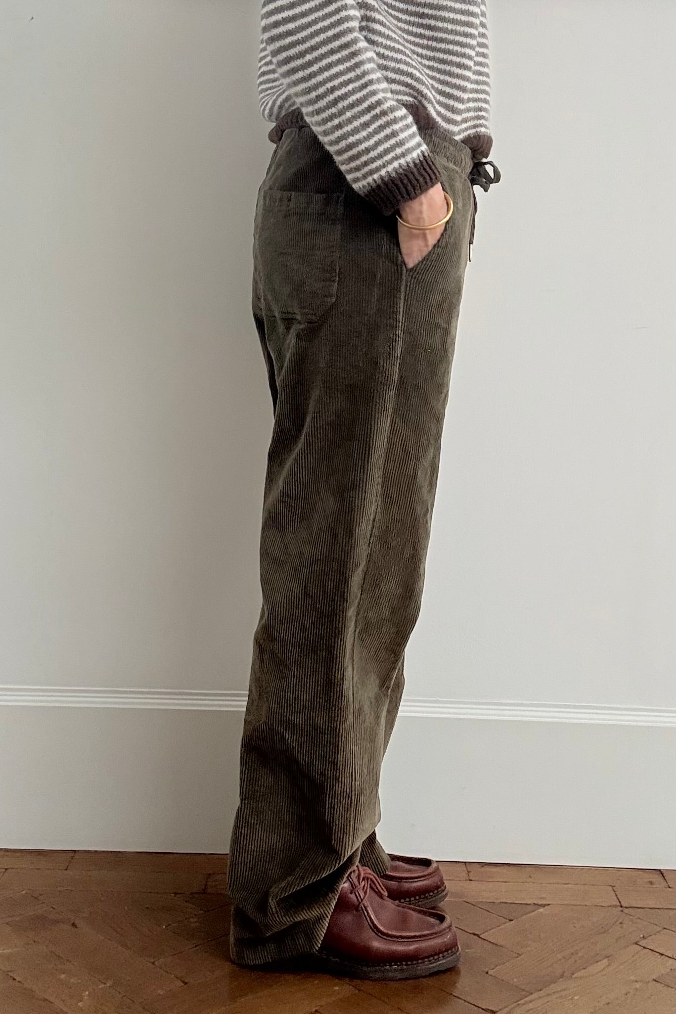 Anette Corduroy Trousers -Green