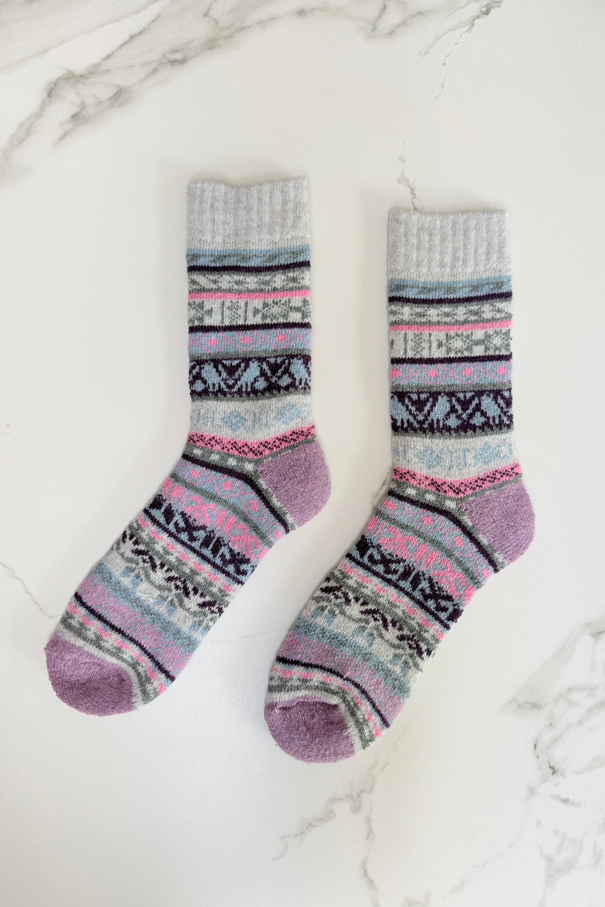 Nordkyst Fluffy Socks -Grey