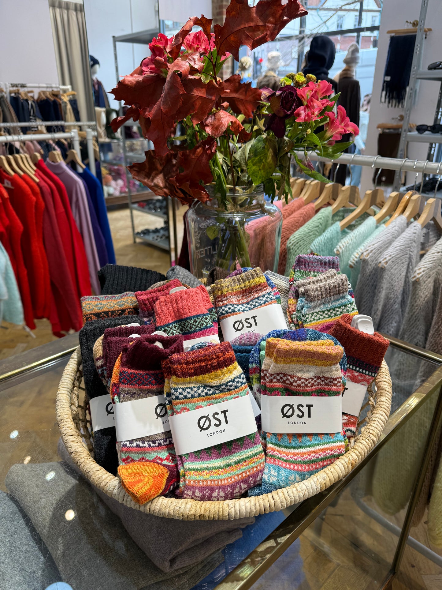 Fair Isle Wool Socks -12 Pack/Classic