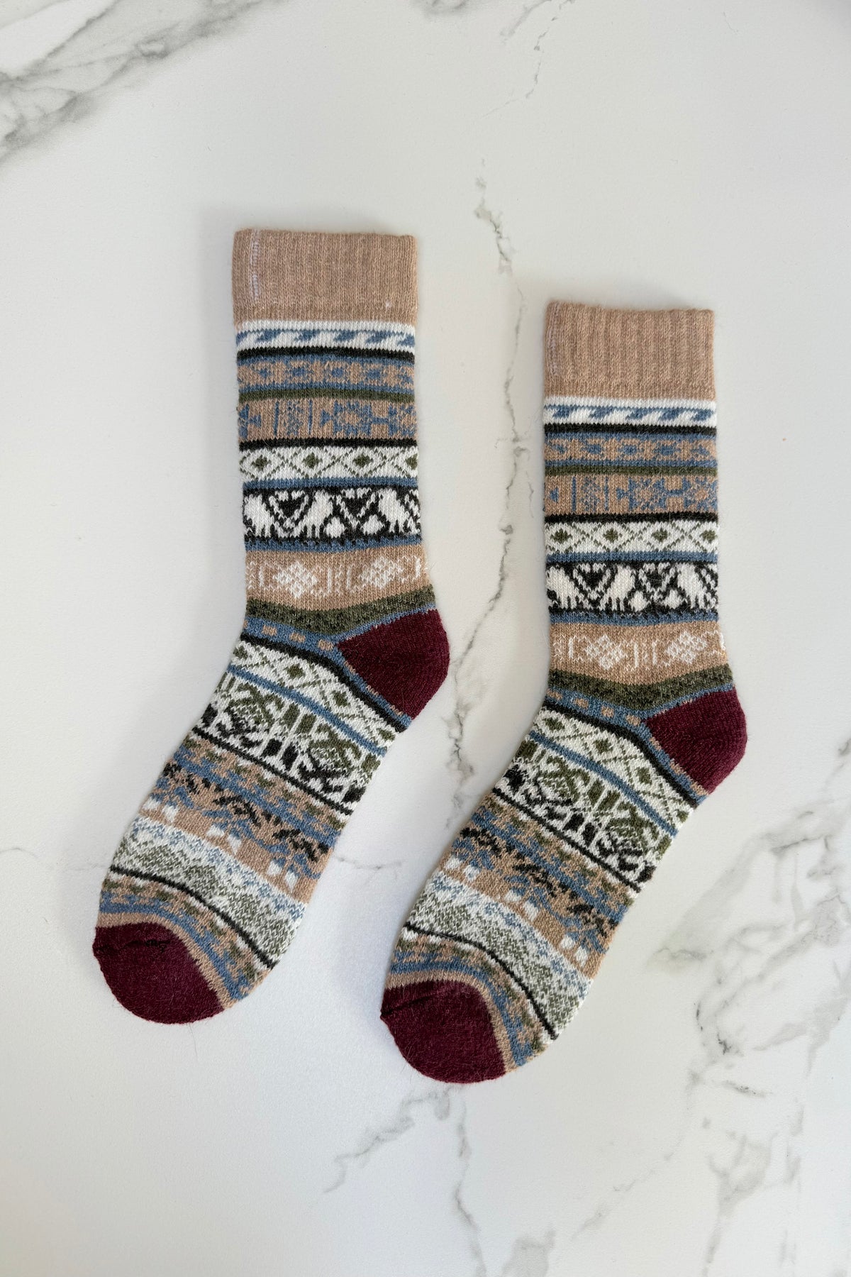Nordkyst Fluffy Socks -Camel