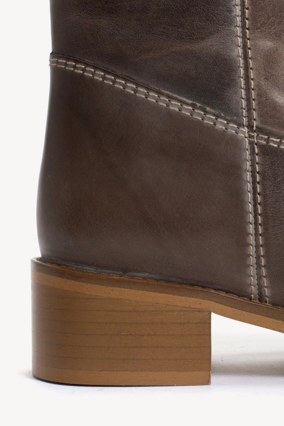 Julia Gaucho Boot in Brown Escovado Leather