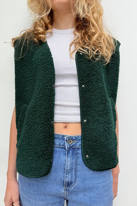 Kirsten Sleveless Jacket -Green