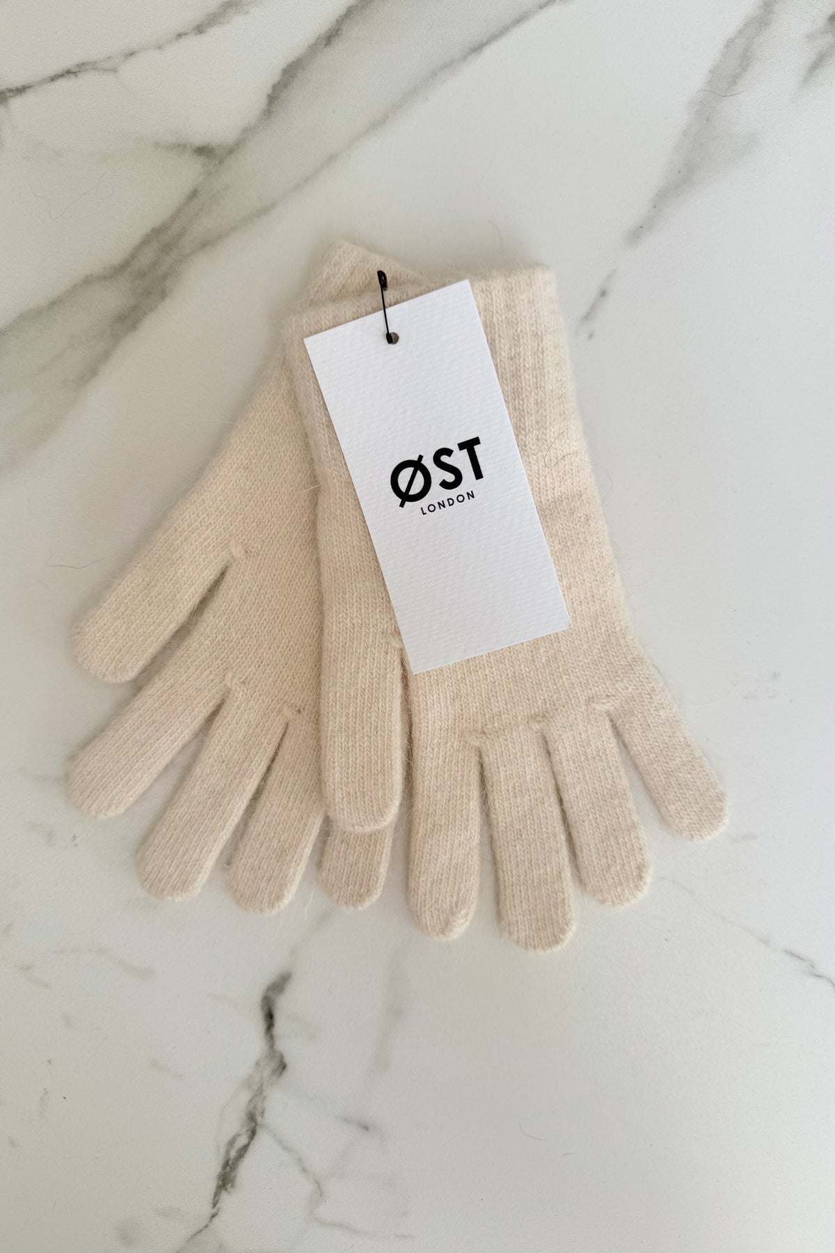 Clara Angora Gloves -Cream