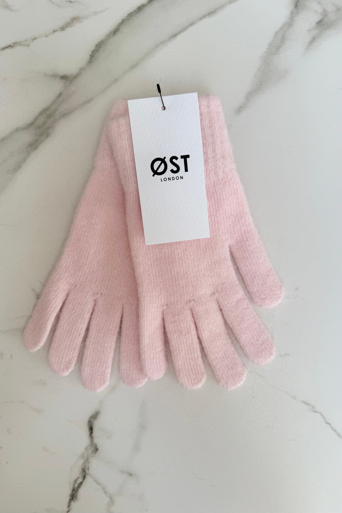Clara Angora Gloves -Soft Pink