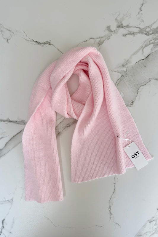 Clara Angora Scarf -Soft Pink