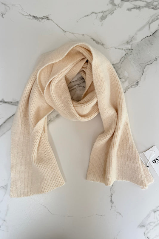 Clara Angora Scarf -Cream