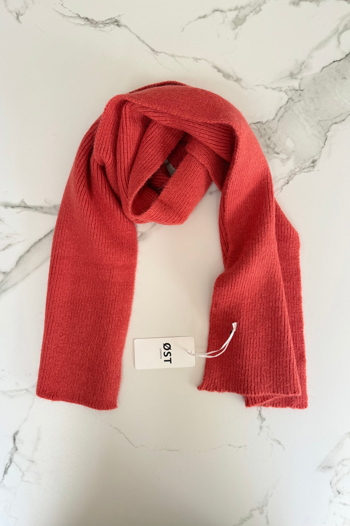 Clara Angora Scarf -Burnt Orange