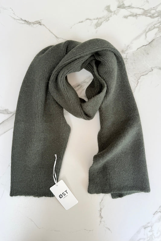 Clara Angora Scarf -Khaki